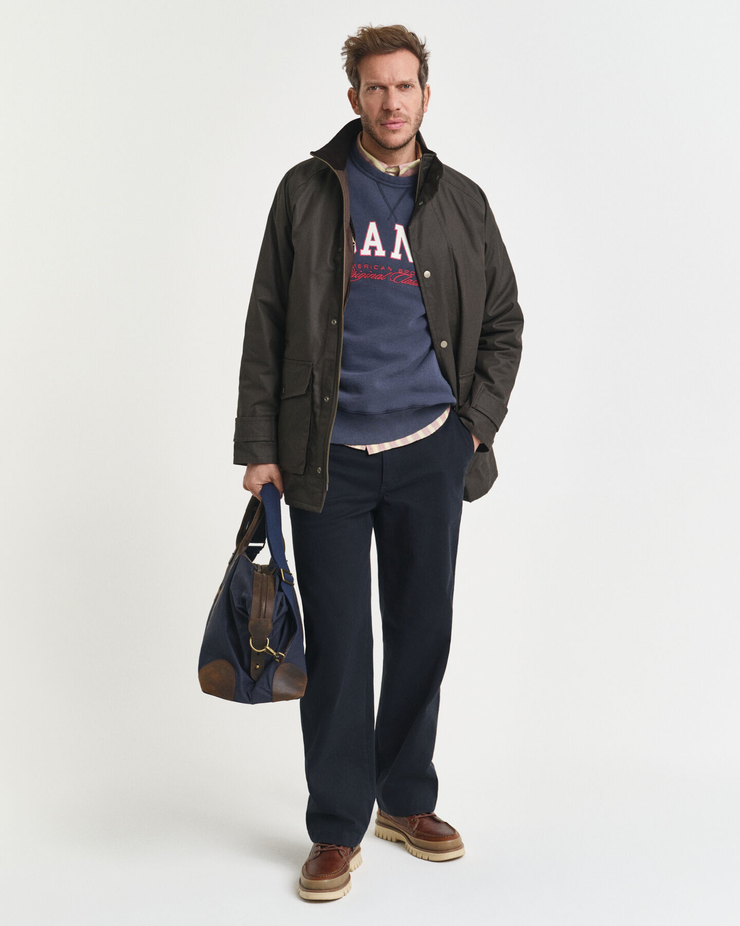 Sweatshirt com decote redondo Collegiate Graphic