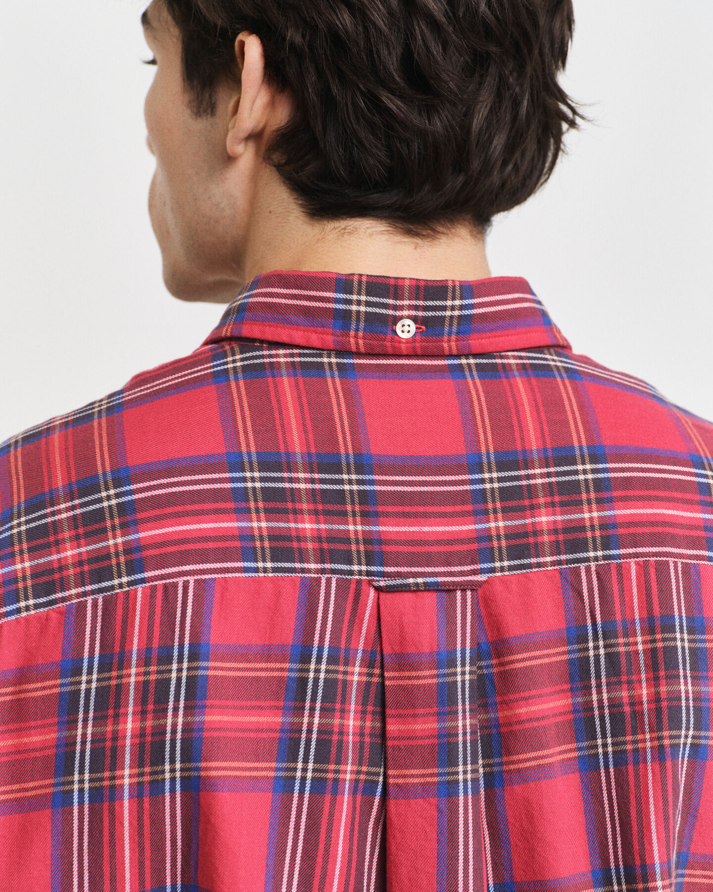 Camisa em padrão xadrez Tartan relaxed fit