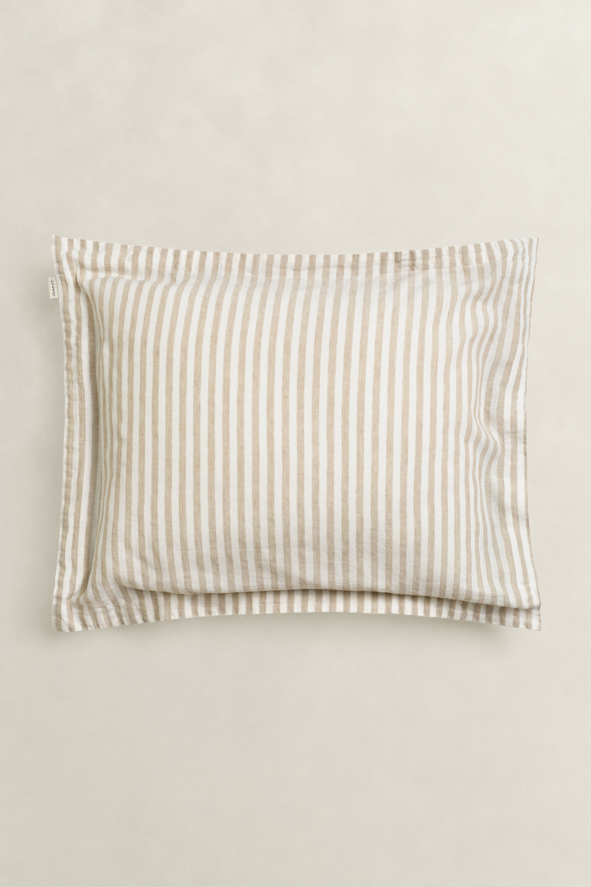 Fronha em linho e algodão às riscas