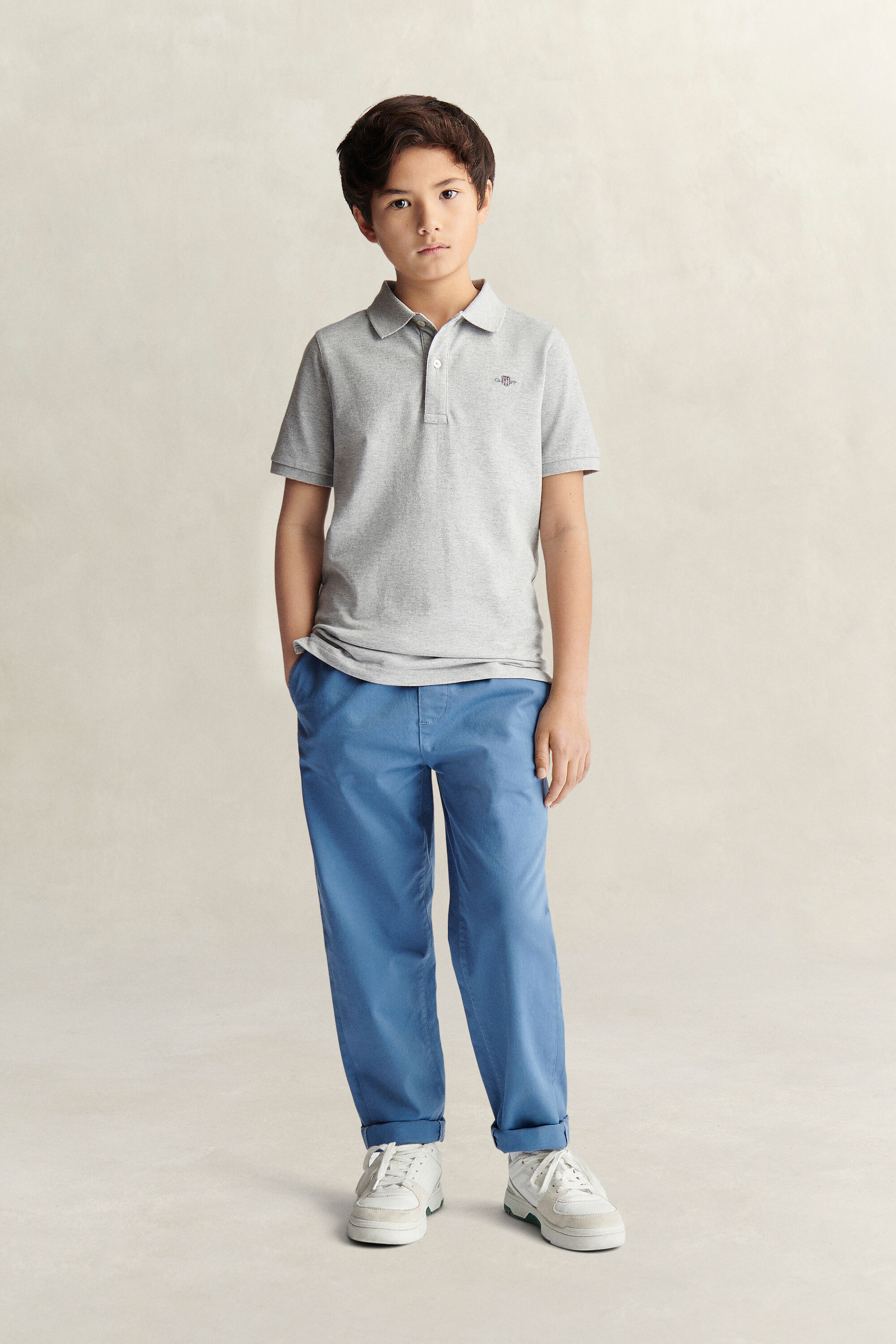 Polo em algodão piqué Shield Teens