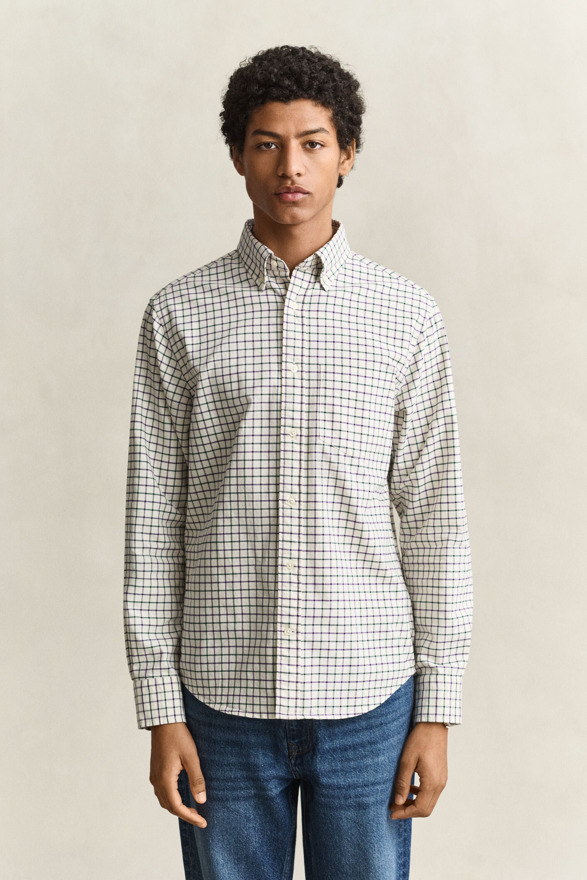 Camisa Oxford Archive com padrão de xadrez
