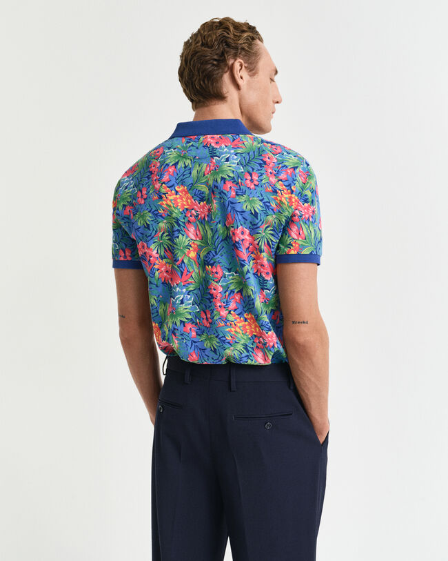 Polo multicolor Tropical Print