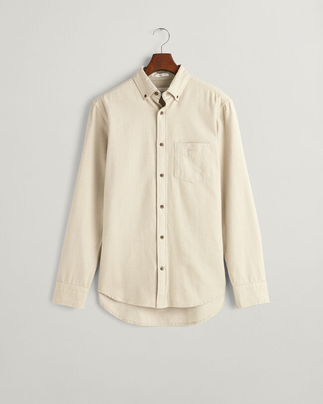 Camisa de flanela com padr&atilde;o espinha de peixe regular fit