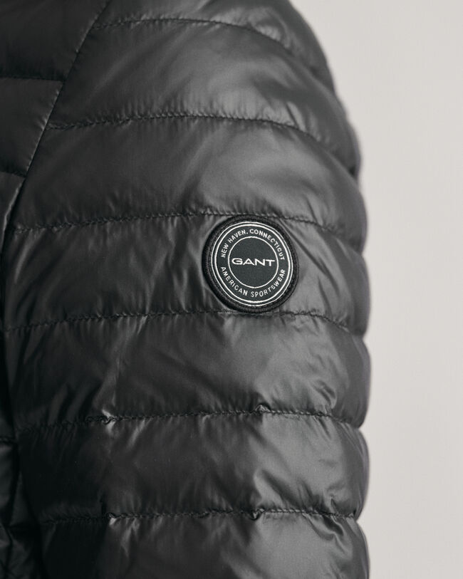 Blus&atilde;o de penas acolchoado leve e brilhante Teen Girls