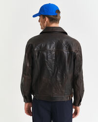 Casaco em pele Trucker