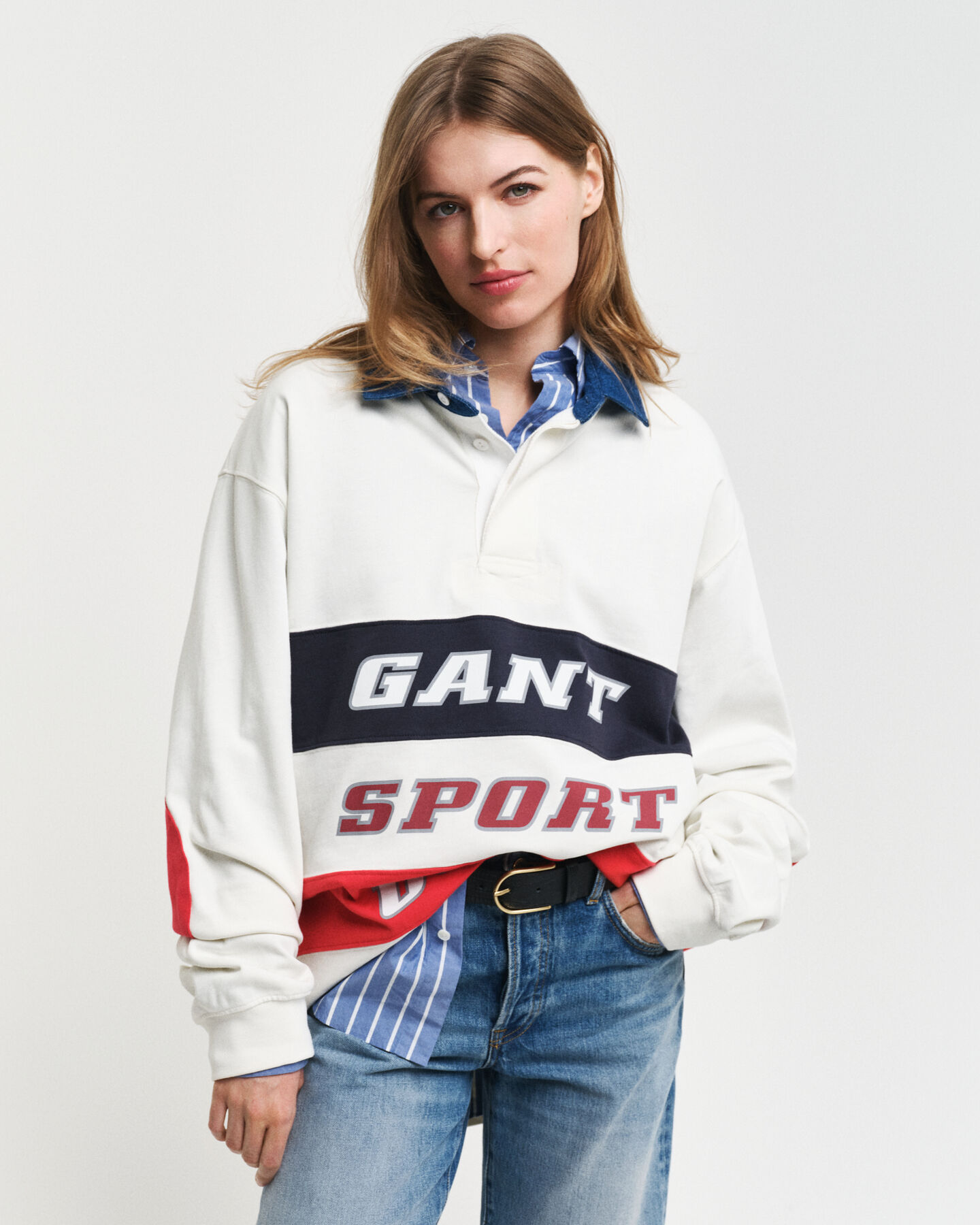 Heavy Rugger com colarinho em ganga