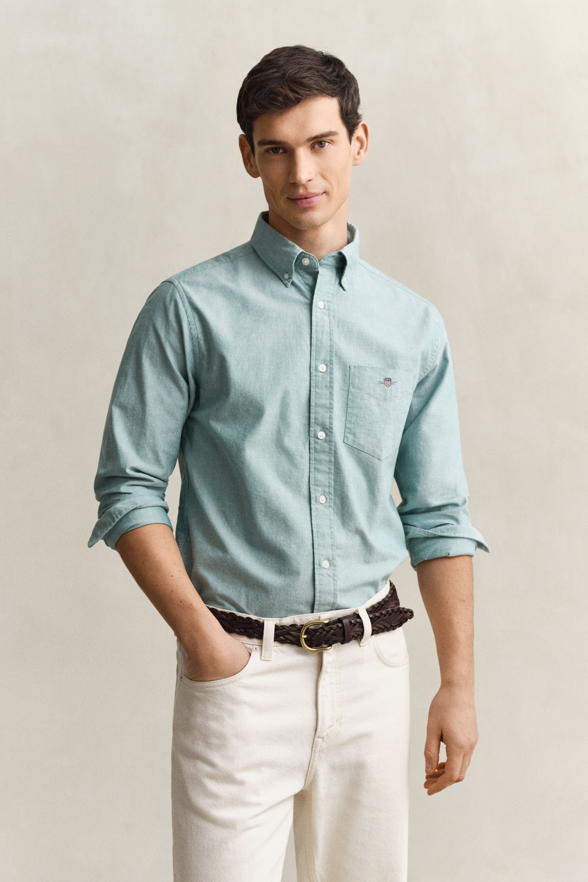 Camisa Oxford clássica regular fit