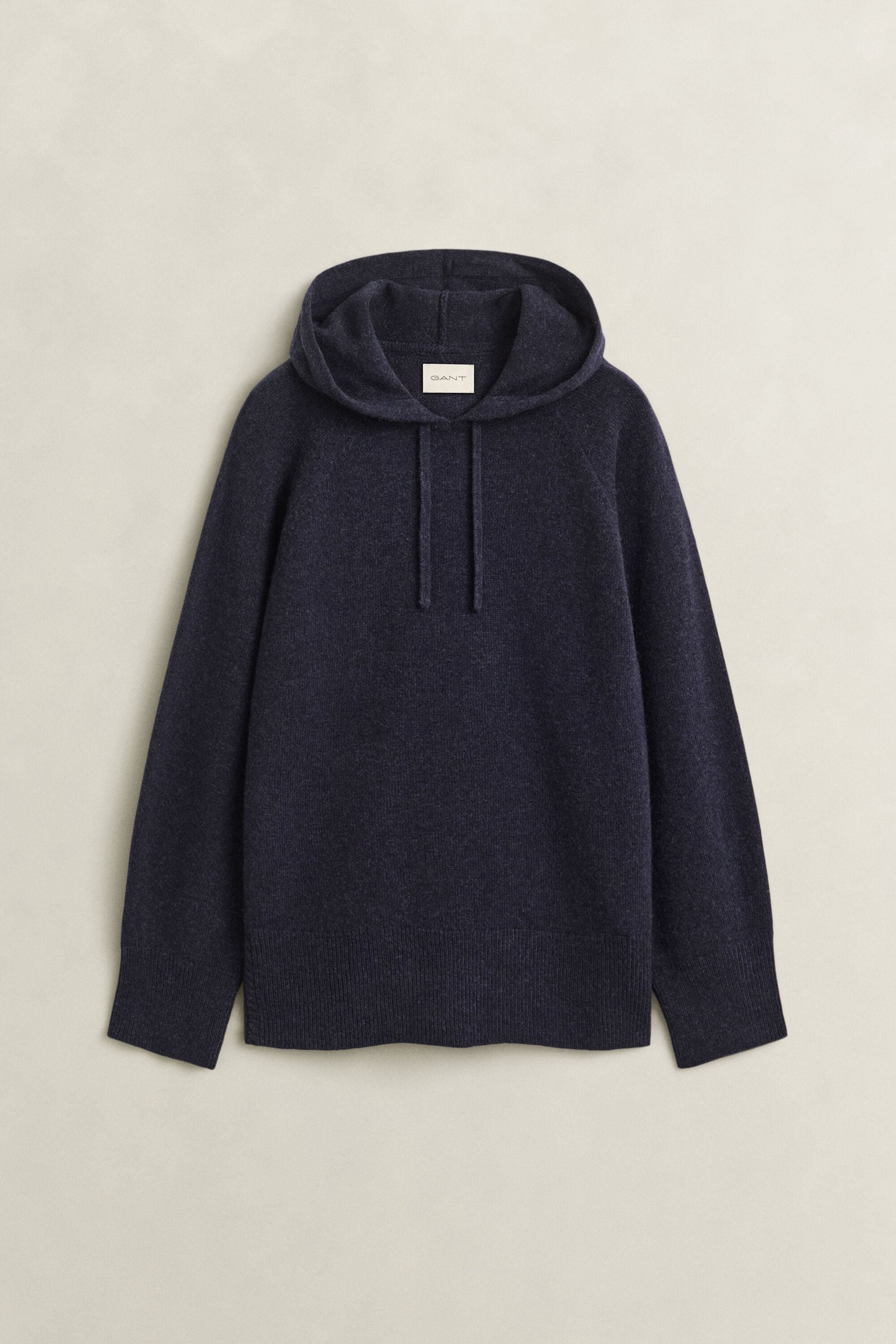 Sweatshirt com capuz em lã e caxemira