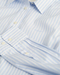 Camisa em popelina às riscas Classic regular fit