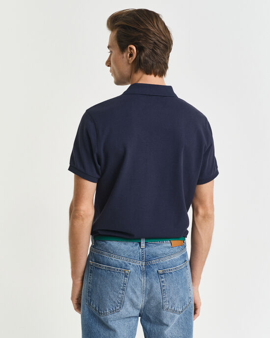 Polo em algodão piqué Shield slim fit