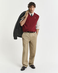 Pulover sem mangas em algodão clássico