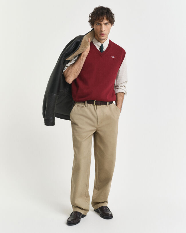 Pulover sem mangas em algodão clássico