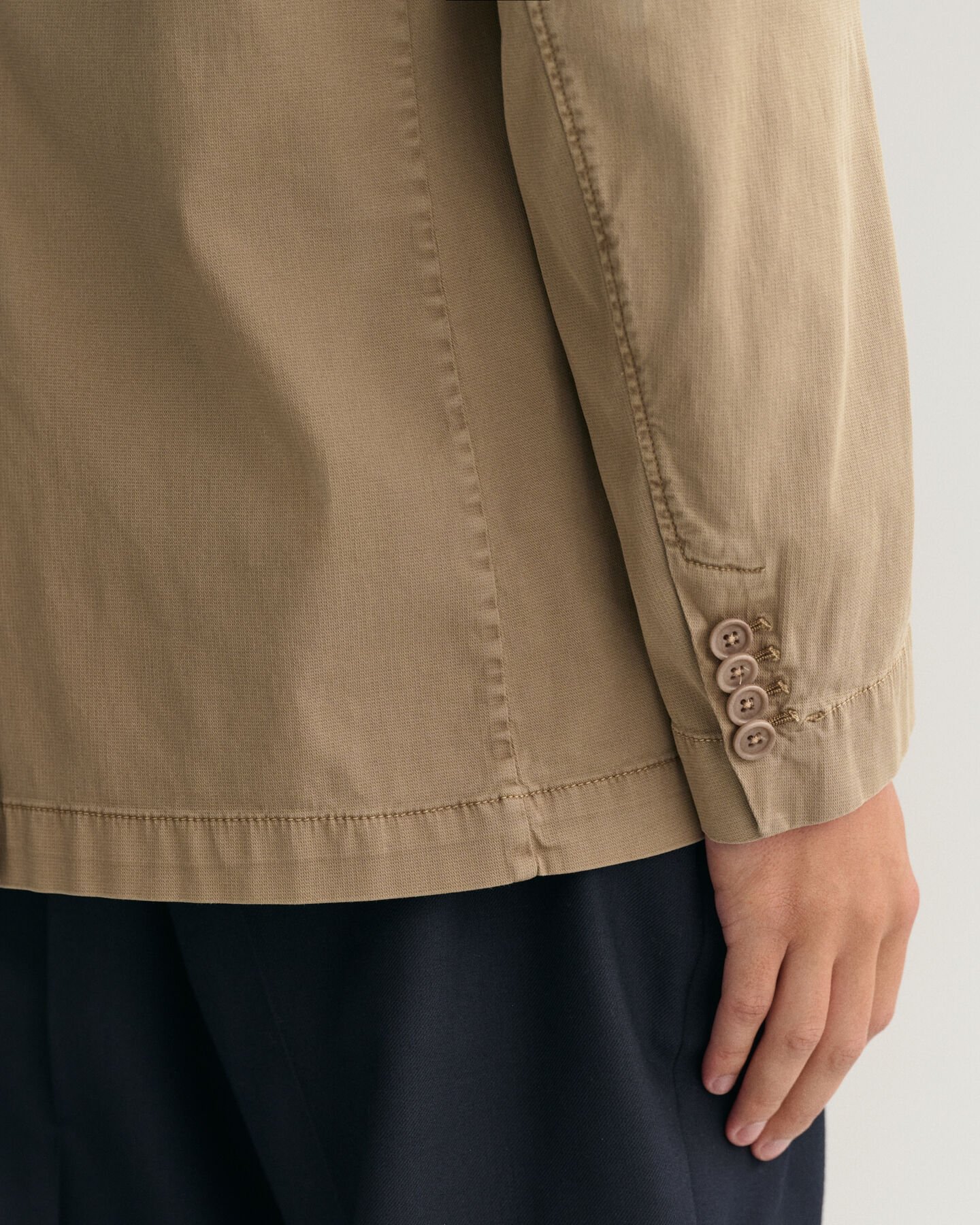 Blazer de fato em algodão