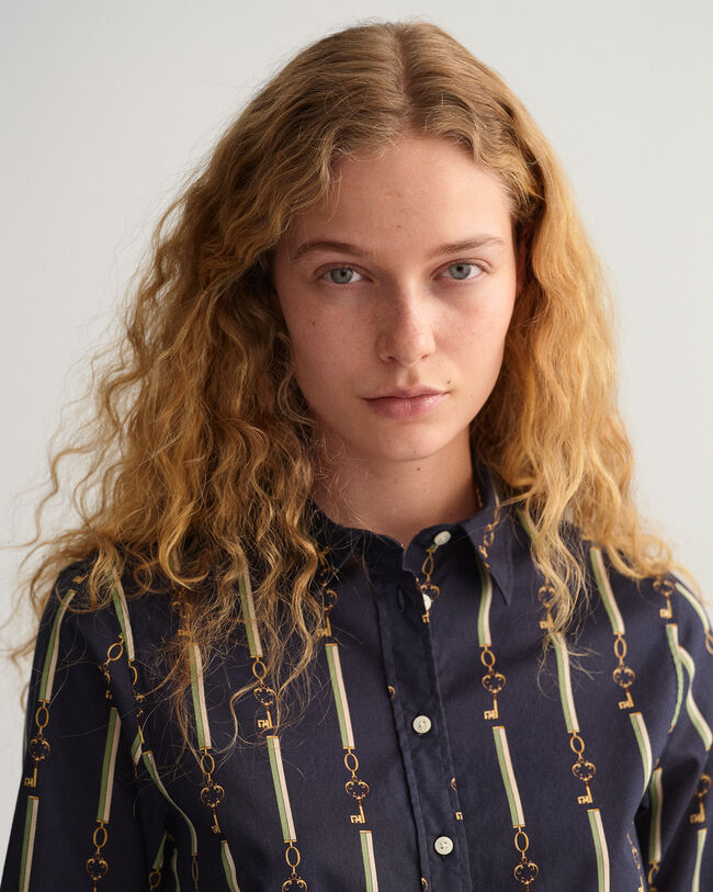 Camisa em voile de algodão American Luxe regular fit