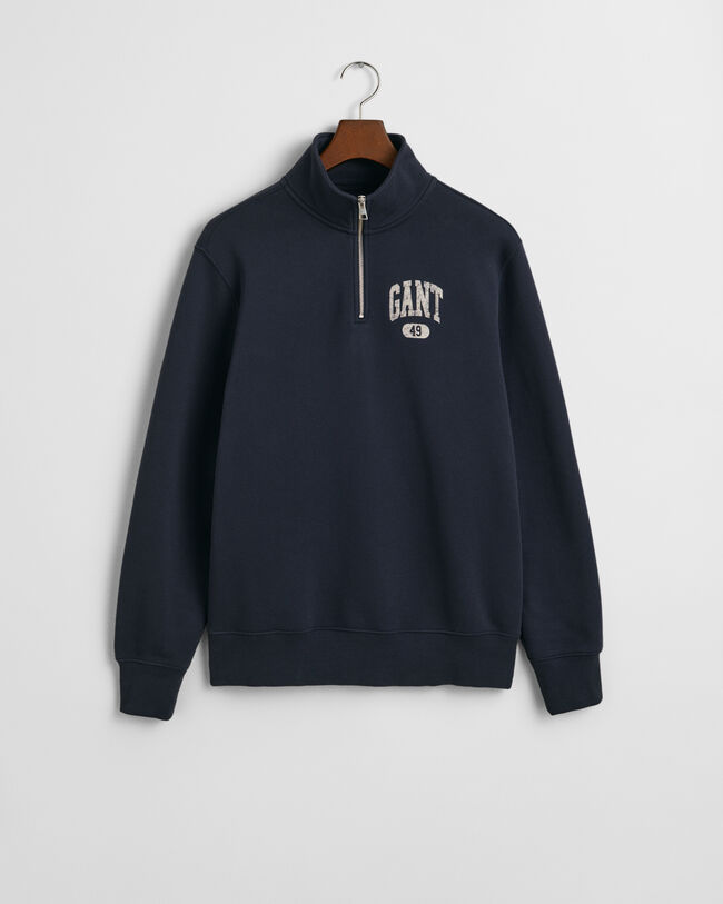 Sweatshirt com meio fecho GANT 49 Arch Graphic