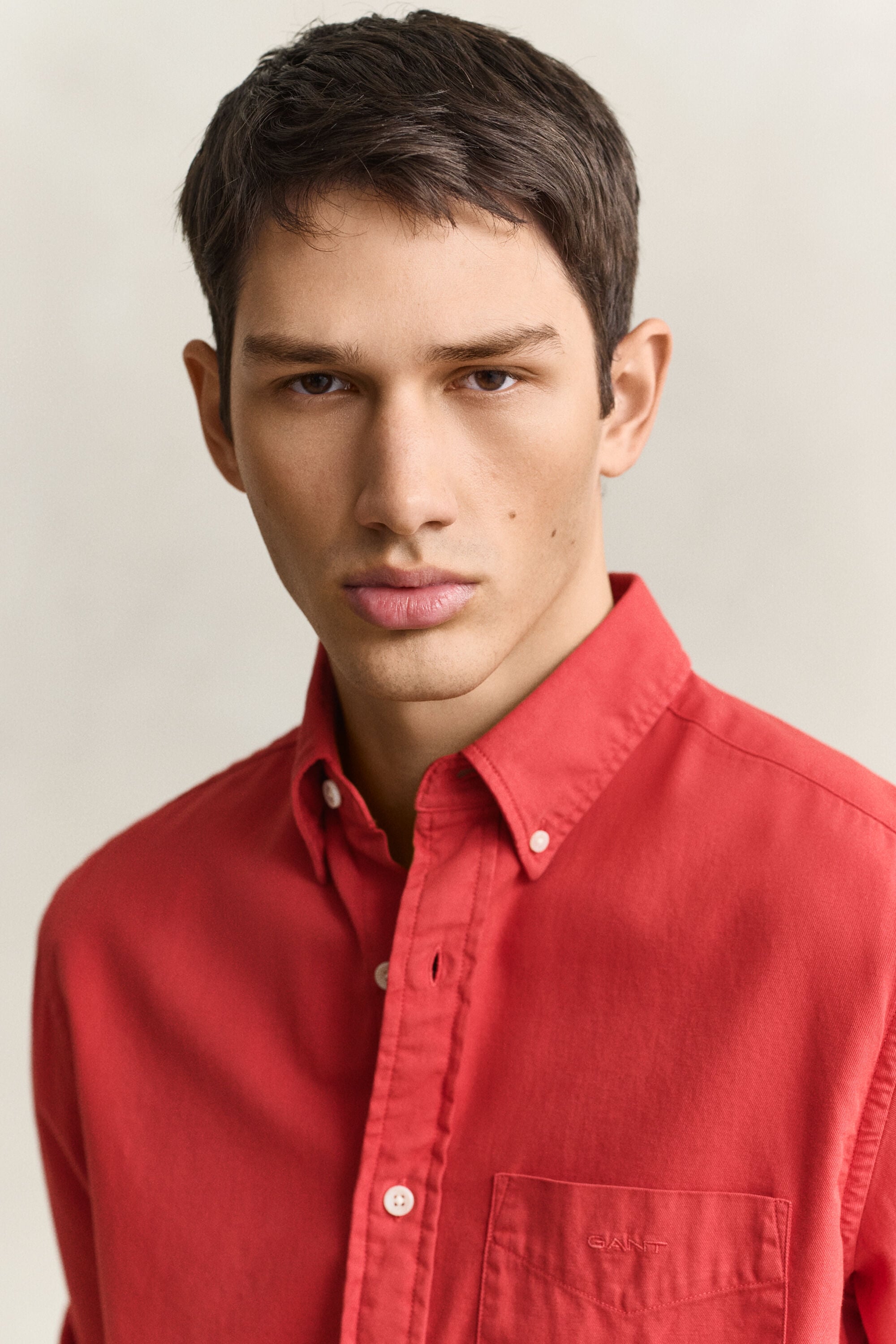 Camisa em sarja regular fit