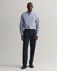 Cal&ccedil;as chino em sarja com pregas slim fit