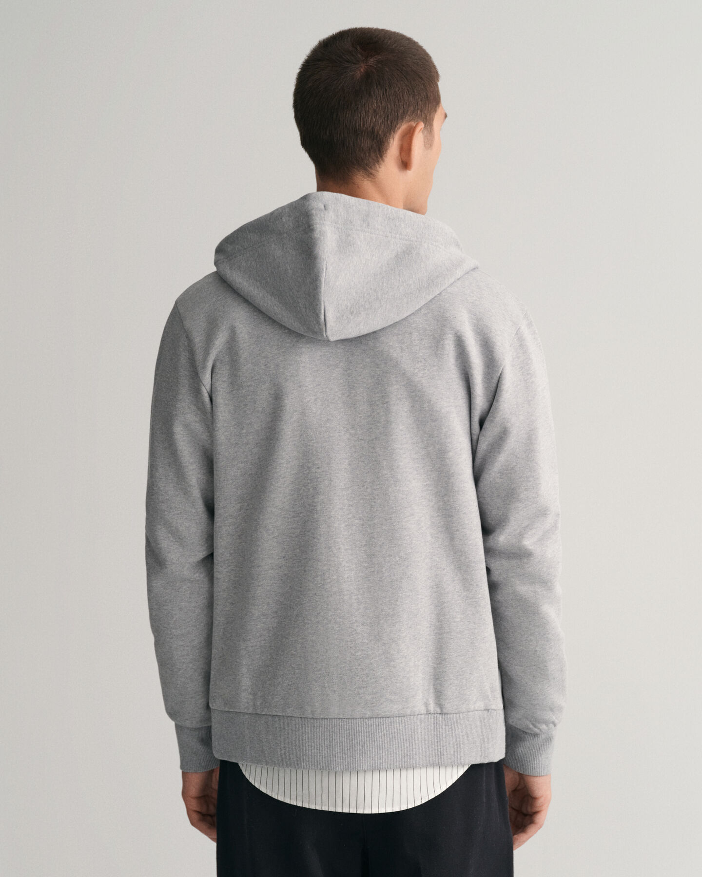 Sweatshirt com capuz e fecho Tonal Shield