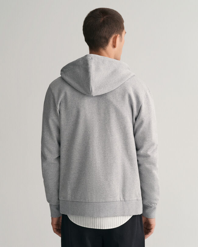 Sweatshirt com capuz e fecho Tonal Shield