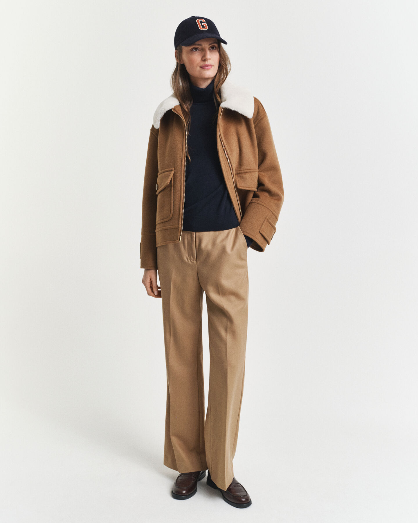 Camisola de gola alta em lã de merino extrafina