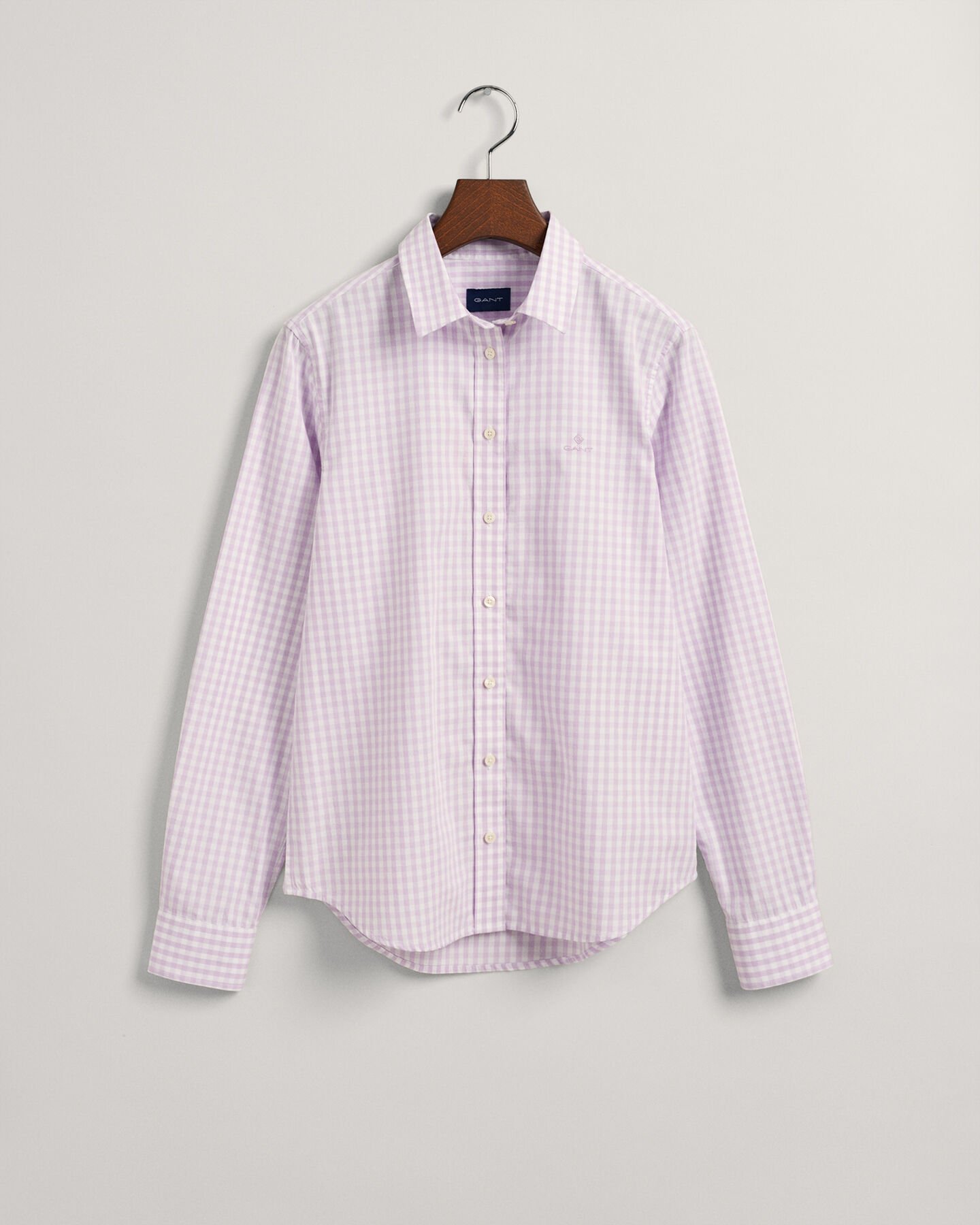 Camisa em popelina gingham regular fit