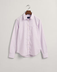 Camisa em popelina gingham regular fit