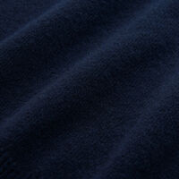 Pulover com decote redondo em lã extrafina