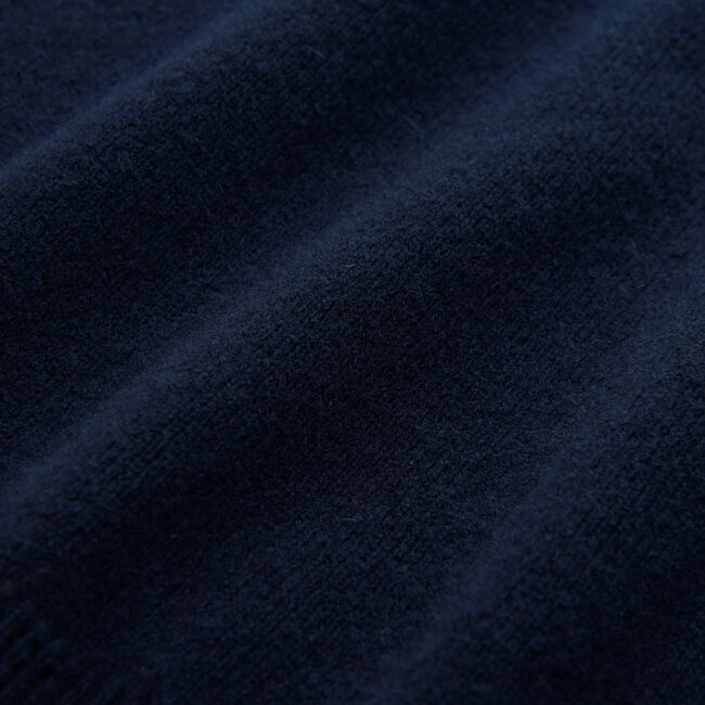 Pulover com decote redondo em lã extrafina