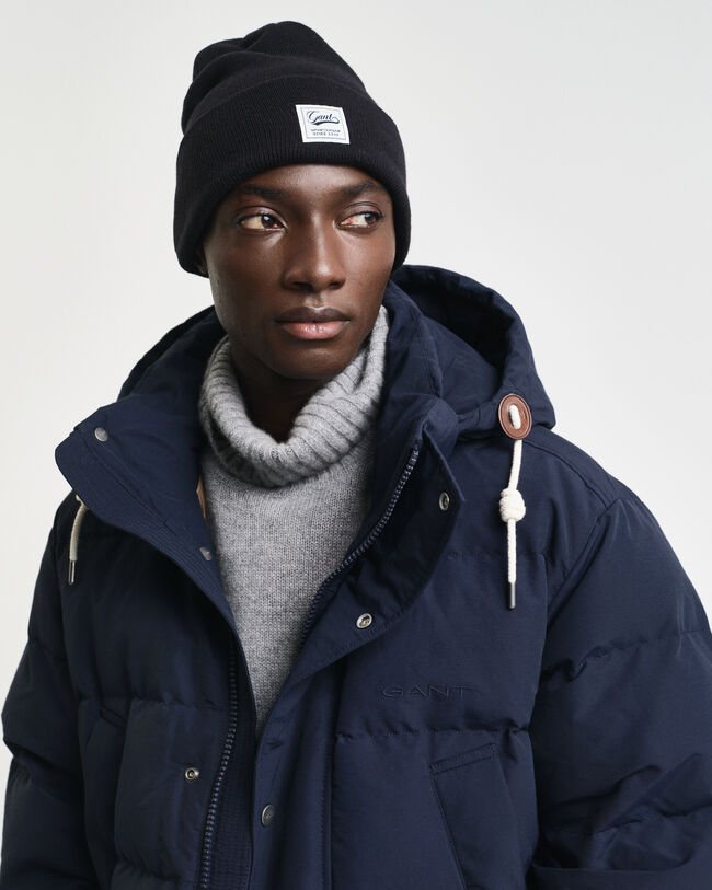 Blusão de penas de comprimento médio grosso