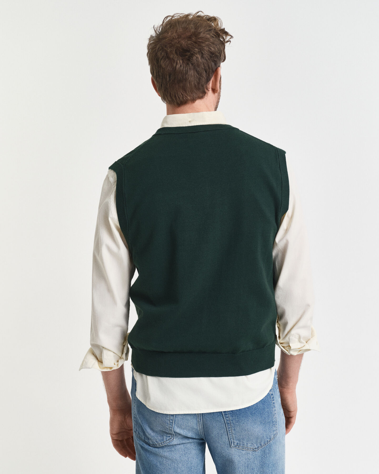 Pulover sem mangas em algodão clássico