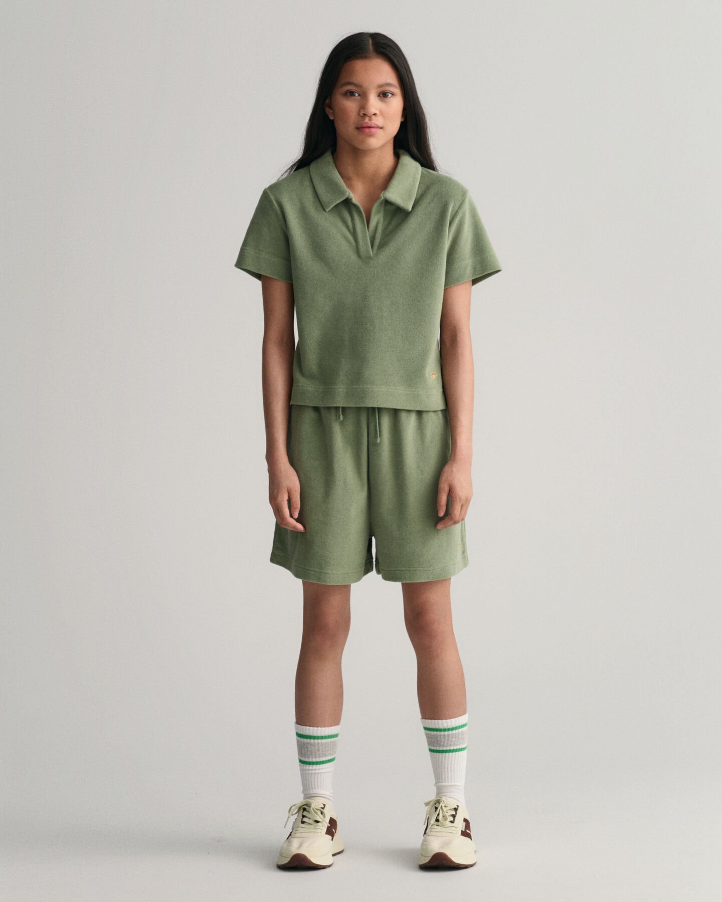 Cal&ccedil;&otilde;es com cintura subida Terry Cloth Teen Girls