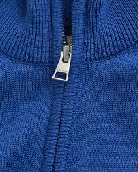 Casaco de malha com fecho de correr Casual Cotton