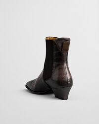 Botas em pele Croc-Effect Bassotte