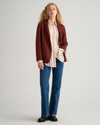 Camisa às riscas relaxed fit