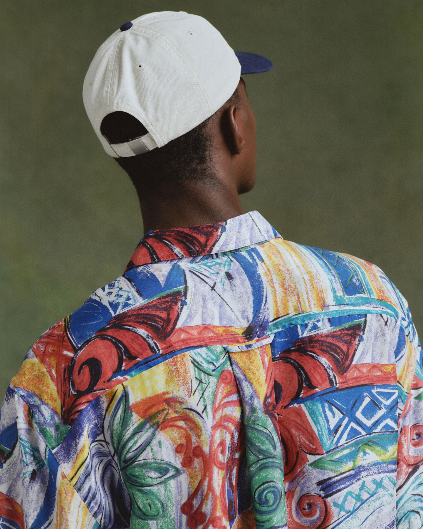 Camisa de seda estampada relaxed fit