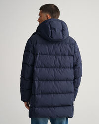 Blusão de penas comprido Alta