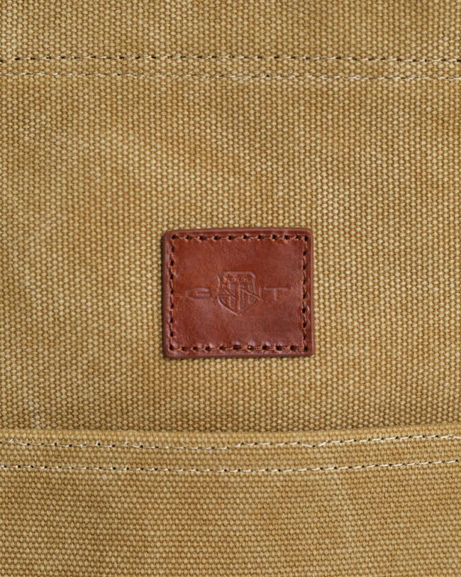 Mala tote em lona com efeito desgastado