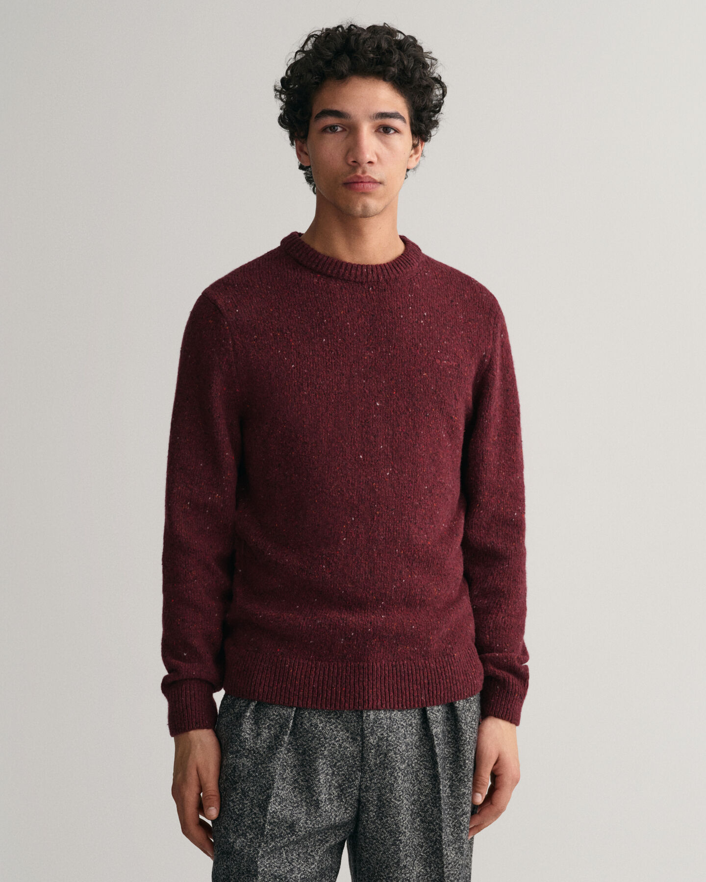 Sweatshirt com decote redondo Wool Nepps