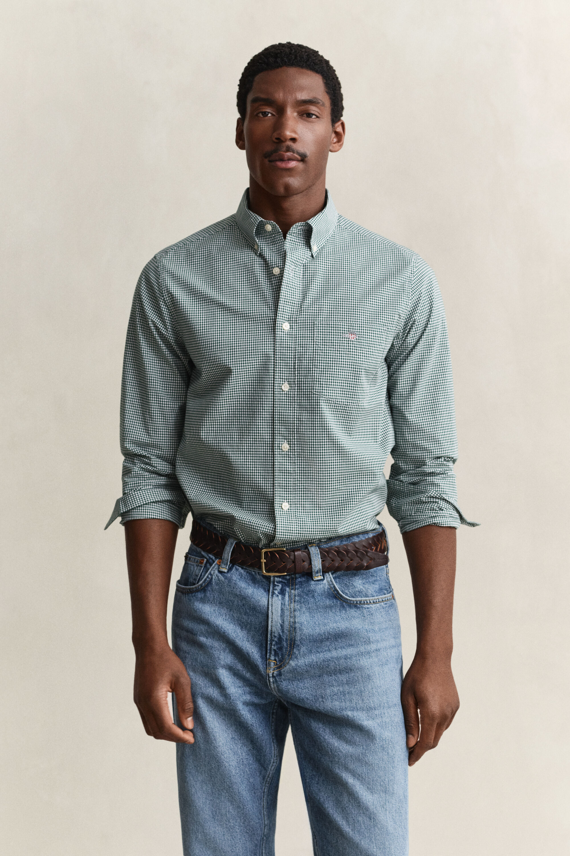 Camisa em popelina Gingham Classic