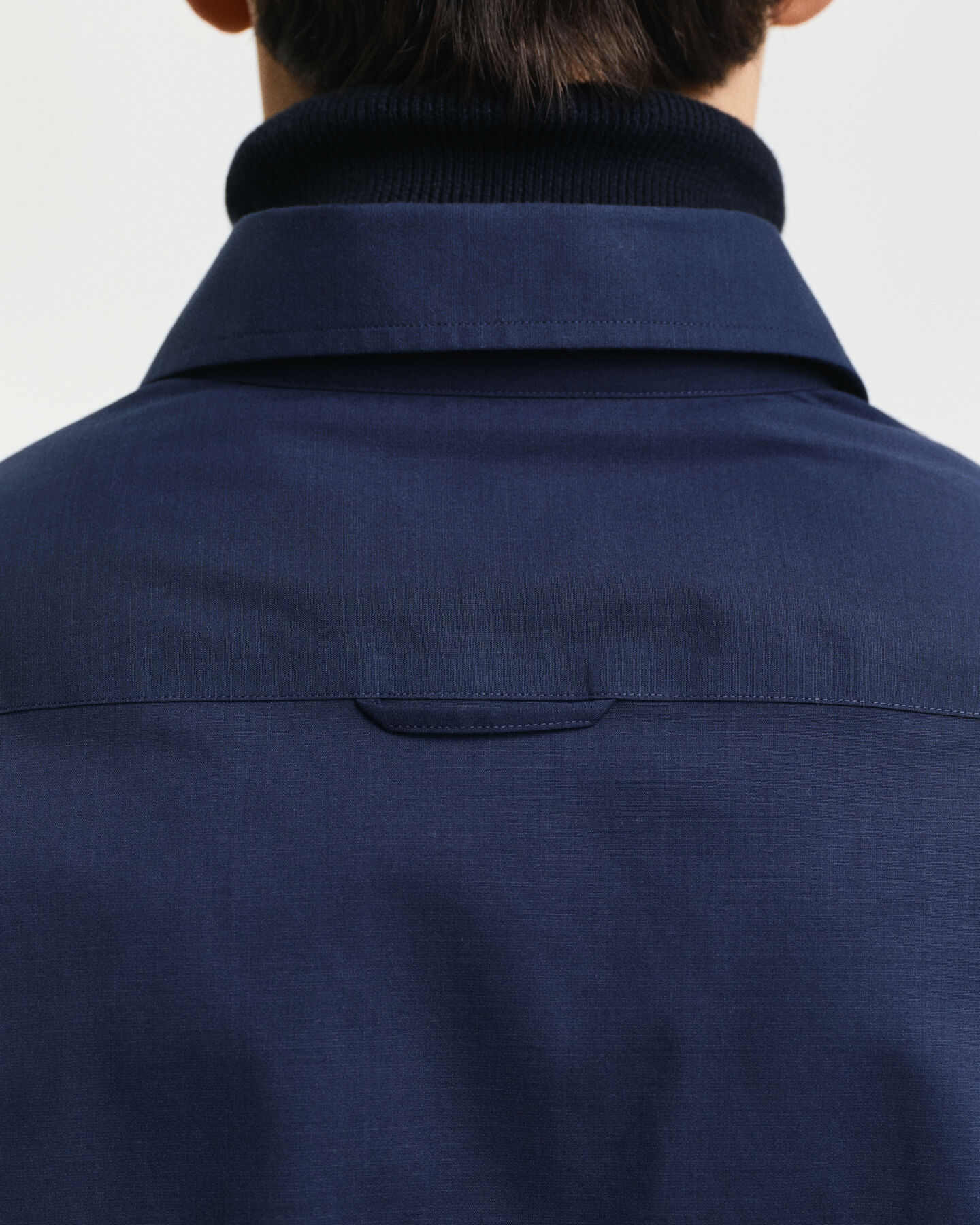 Camisa em popelina lisa slim fit