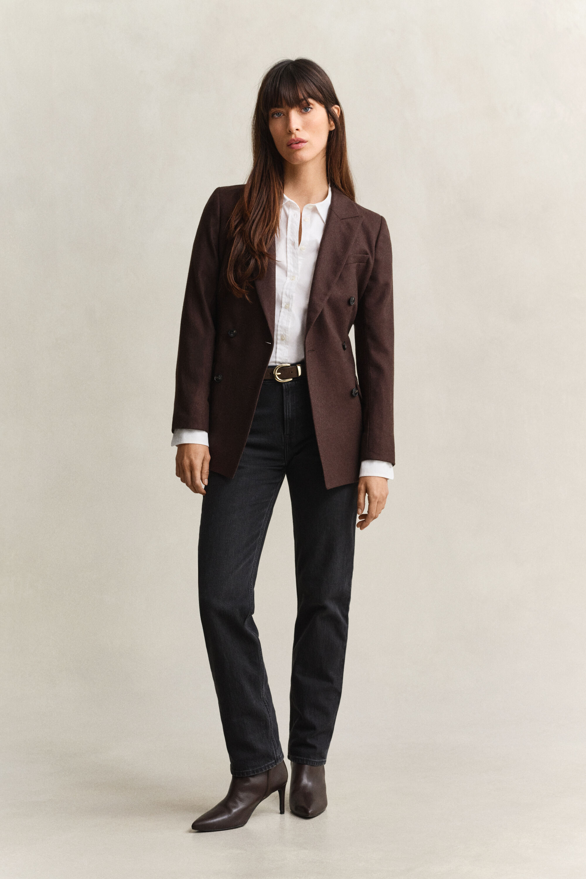 Camisa Oxford com elastano