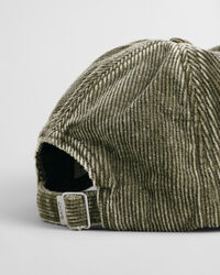 Boné em bombazina com lavagem e emblema G