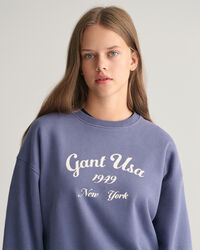 Sweatshirt Script Graphic oversized Teen Girls