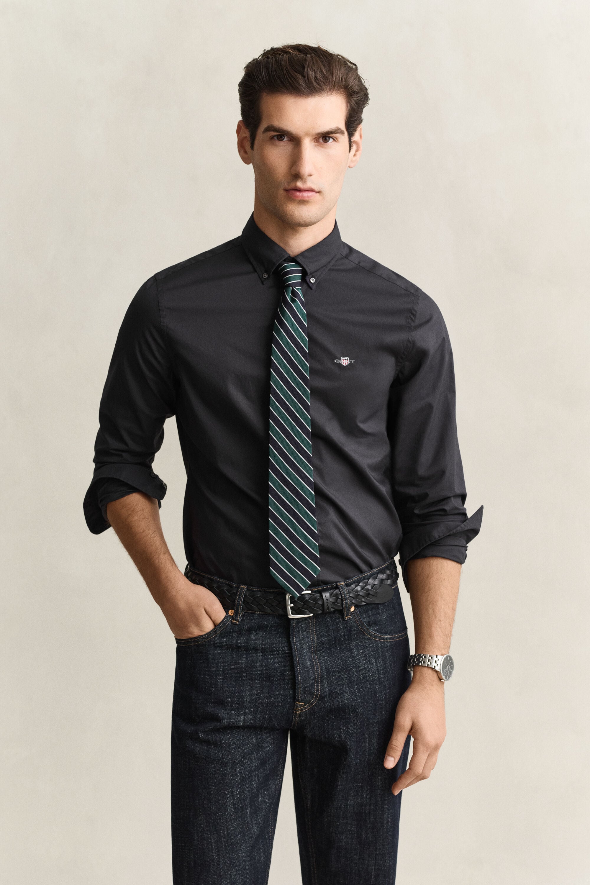 Camisa de popelina Classic slim fit