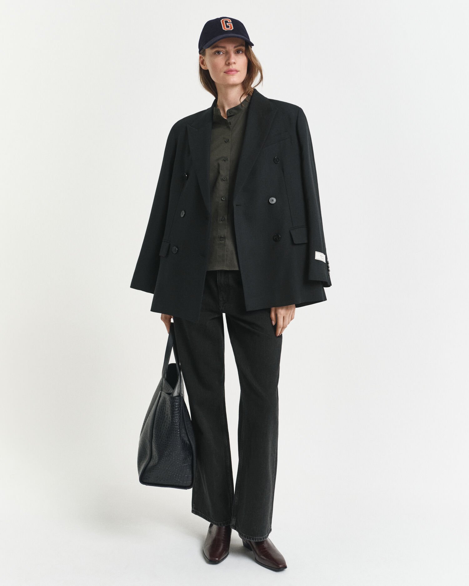 Blusa em algodão acetinado