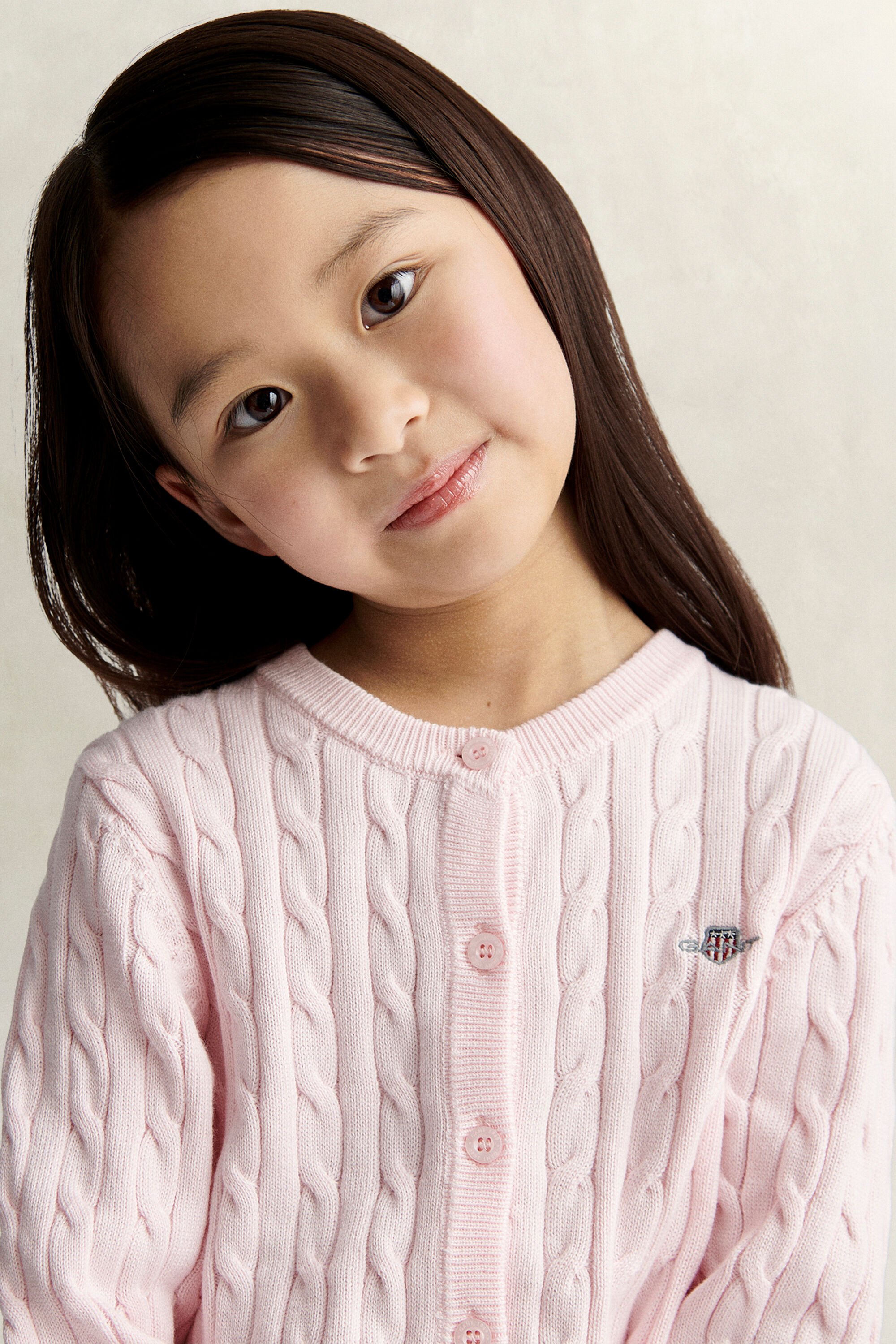 Casaco de malha entrançada Shield Girls