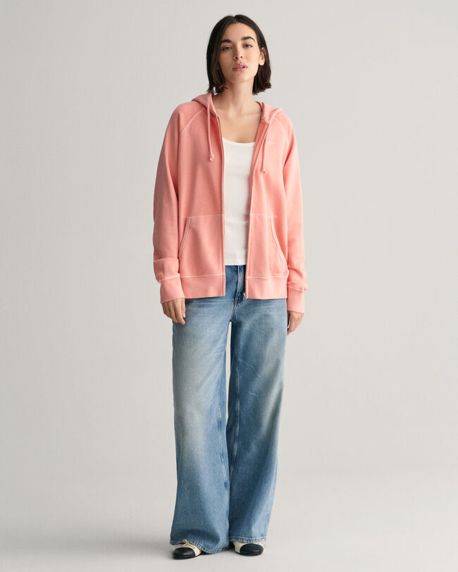 Sweatshirt com capuz e fecho Sunfaded