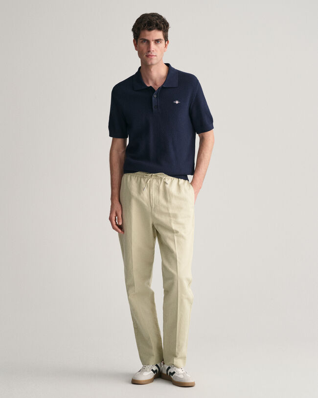 Camisola tipo polo em algodão Structured