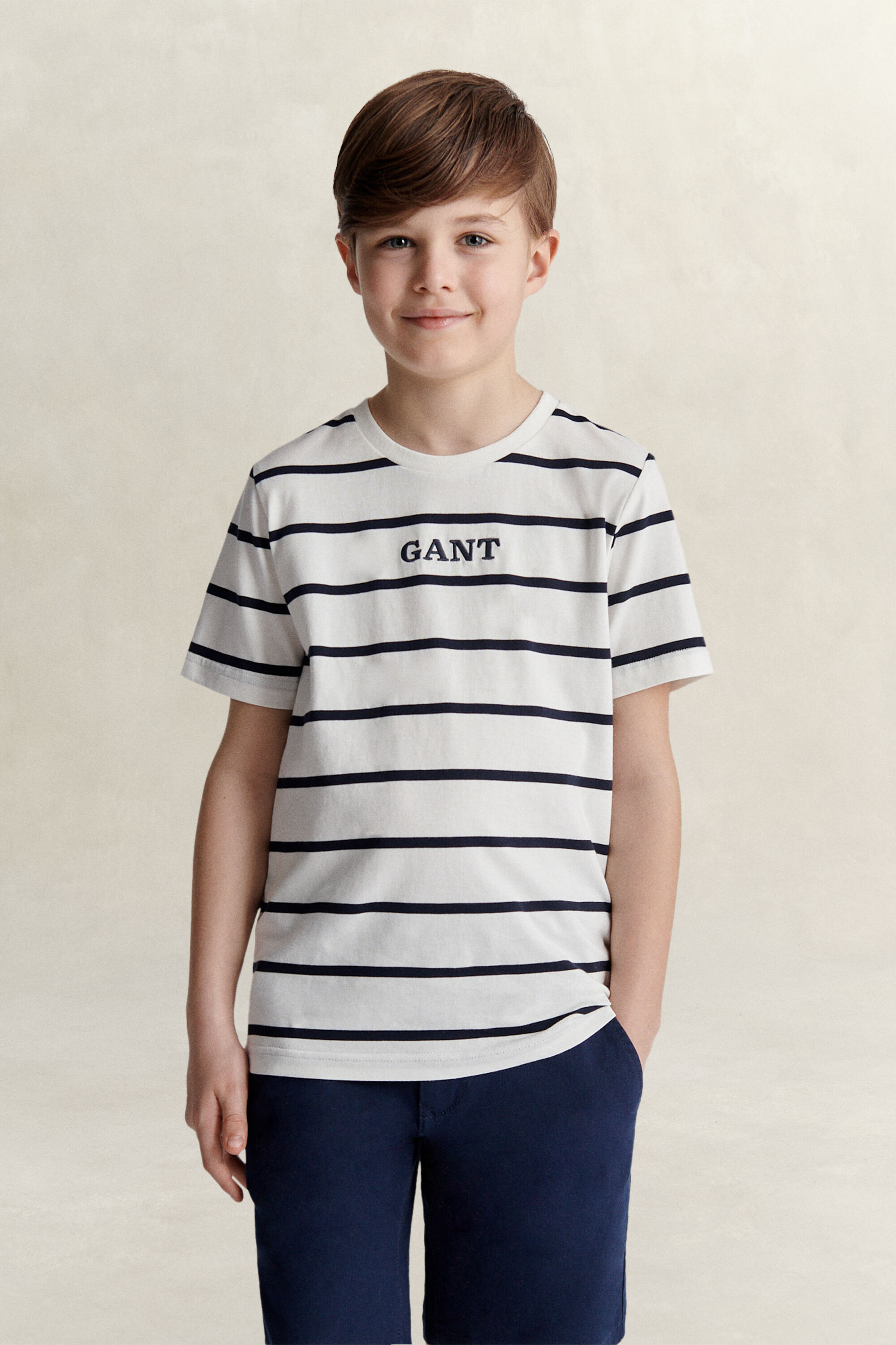 T-shirt às riscas Teen Boys