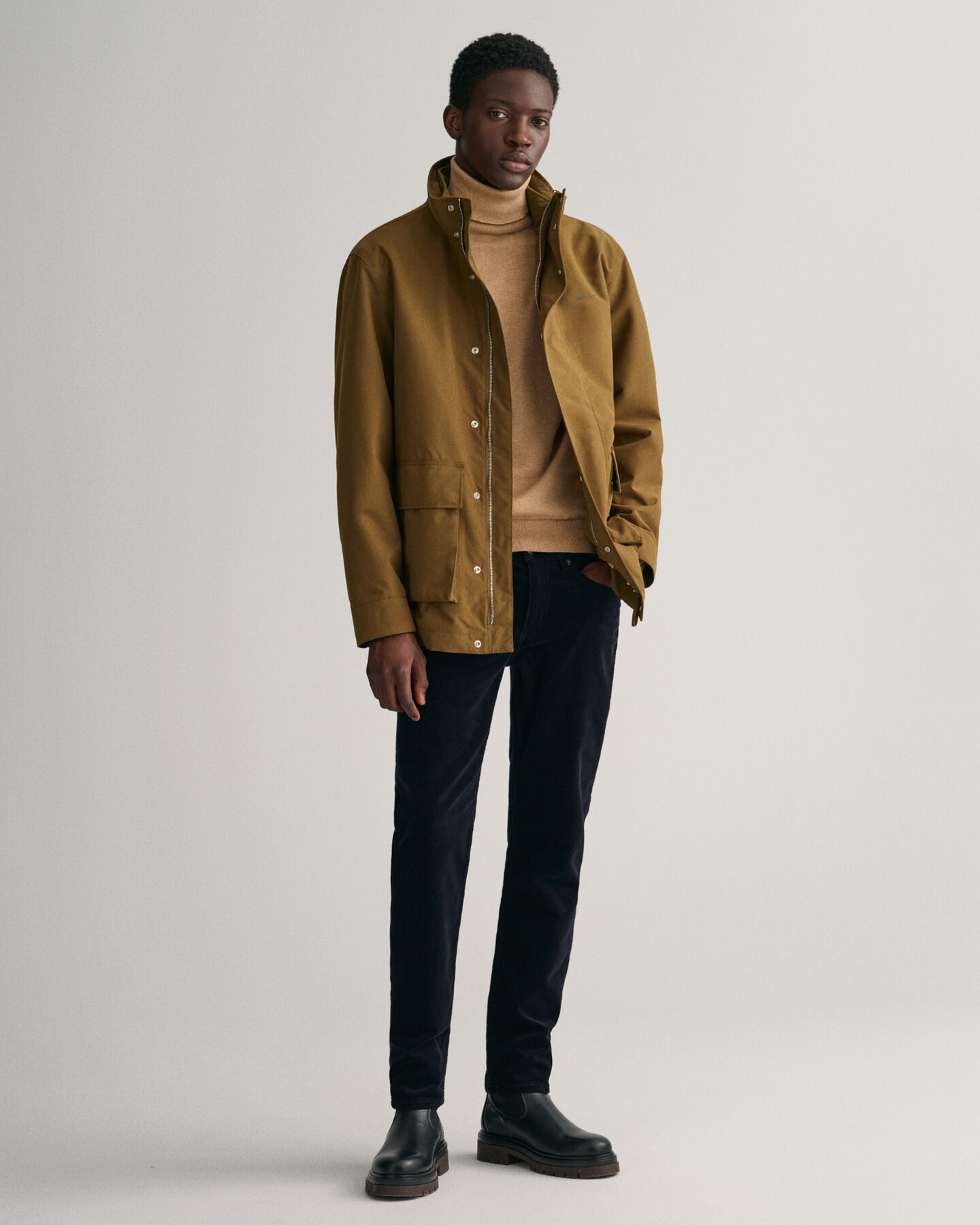 Calças de bombazina slim fit